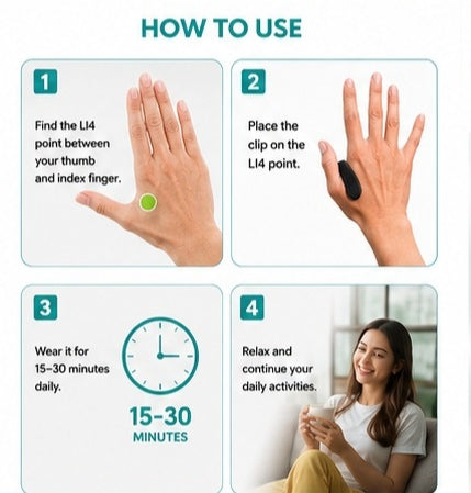 🍃 Sugar Balance Acupressure Clip™ | Natural Wellness Support On The Go